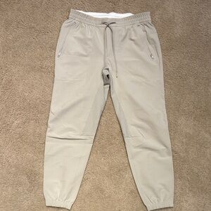 Men's Lululemon License to Train Beige Joggers